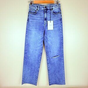 NWT HIDDEN Los Angeles “Tracey” High-Rise Relaxed Straight Jeans Size 28